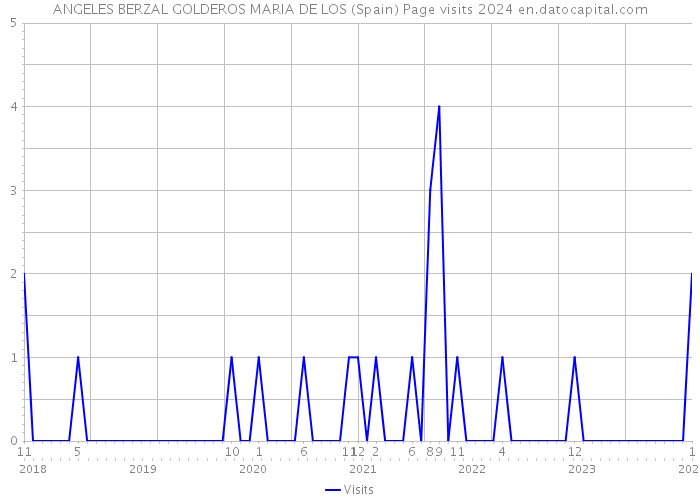 ANGELES BERZAL GOLDEROS MARIA DE LOS (Spain) Page visits 2024 