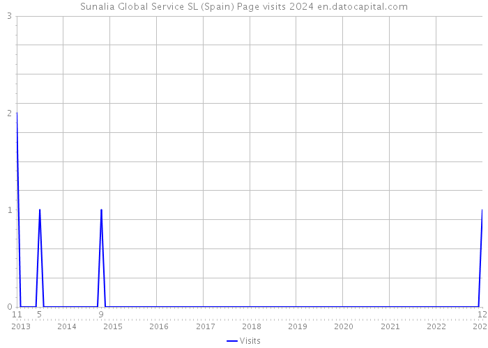Sunalia Global Service SL (Spain) Page visits 2024 