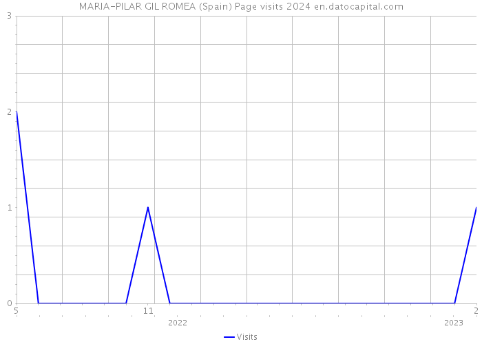 MARIA-PILAR GIL ROMEA (Spain) Page visits 2024 