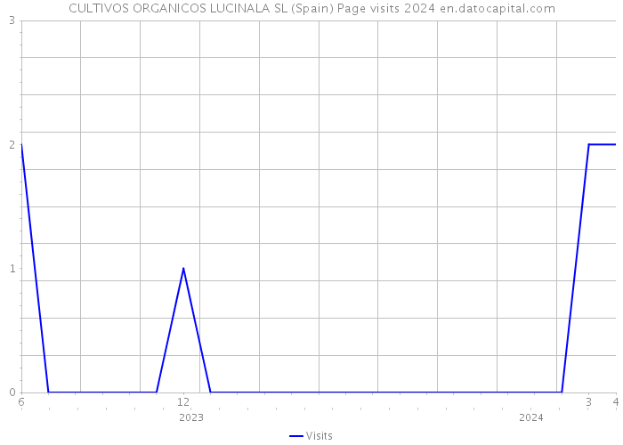 CULTIVOS ORGANICOS LUCINALA SL (Spain) Page visits 2024 