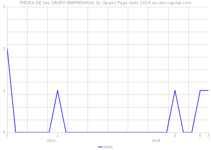 PIEDRA DE SAL GRUPO EMPRESARIAL SL (Spain) Page visits 2024 