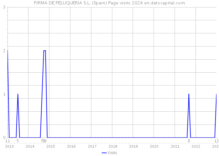 FIRMA DE PELUQUERIA S.L. (Spain) Page visits 2024 