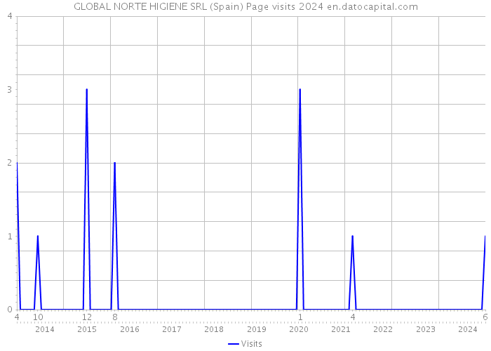 GLOBAL NORTE HIGIENE SRL (Spain) Page visits 2024 