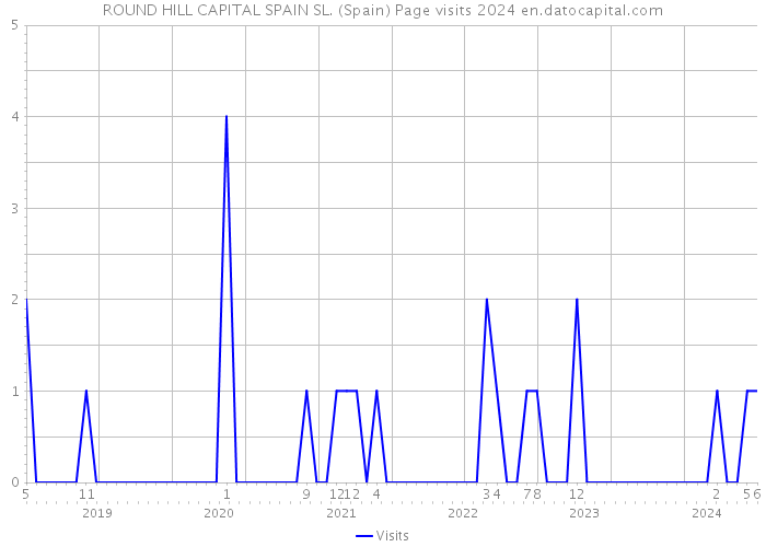 ROUND HILL CAPITAL SPAIN SL. (Spain) Page visits 2024 