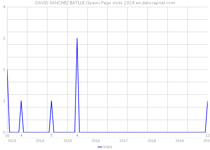 DAVID SANCHEZ BATLLE (Spain) Page visits 2024 