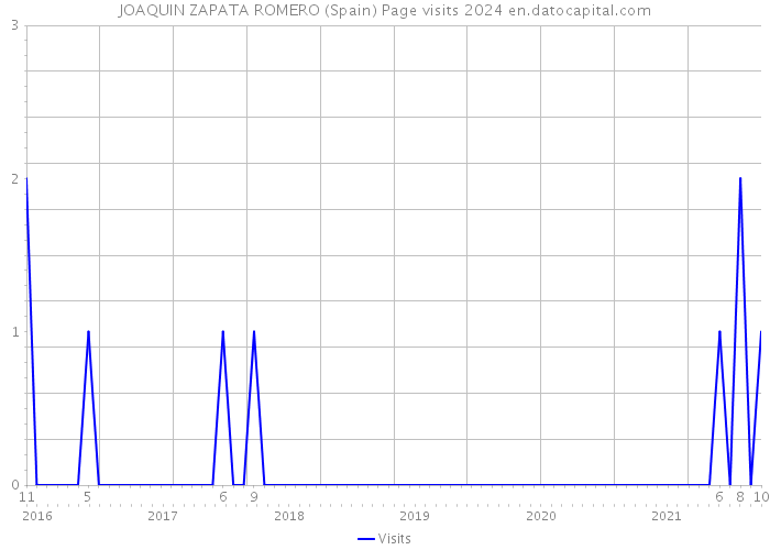 JOAQUIN ZAPATA ROMERO (Spain) Page visits 2024 