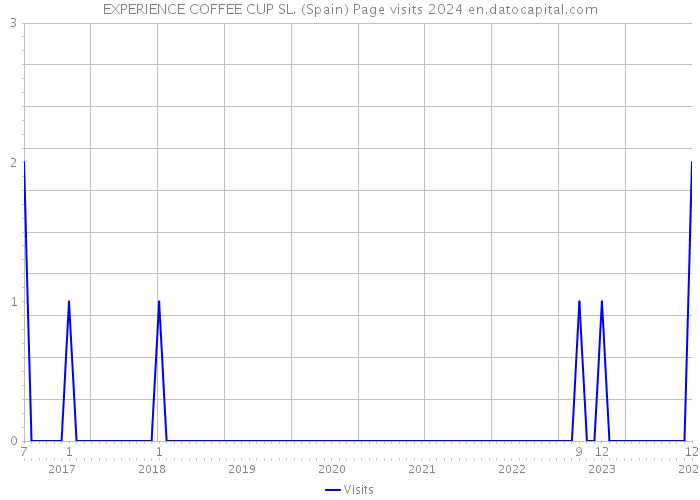 EXPERIENCE COFFEE CUP SL. (Spain) Page visits 2024 