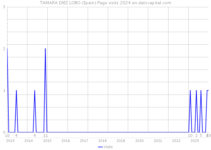 TAMARA DIEZ LOBO (Spain) Page visits 2024 