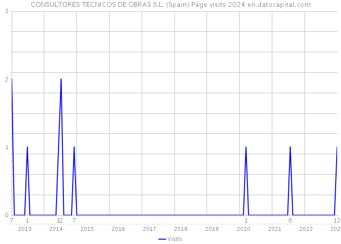 CONSULTORES TECNICOS DE OBRAS S.L. (Spain) Page visits 2024 