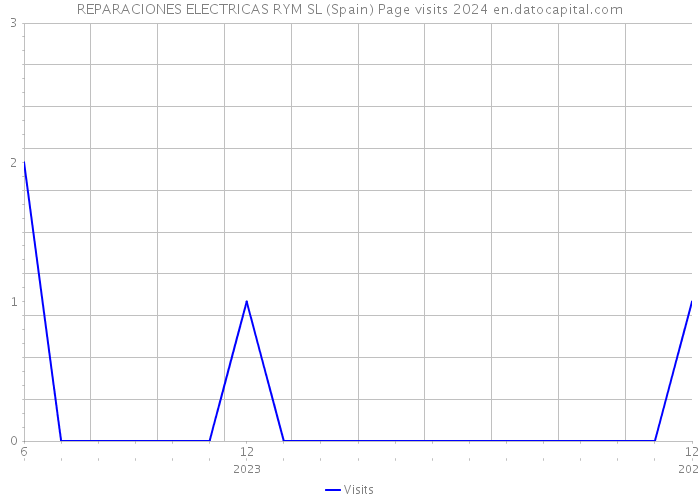 REPARACIONES ELECTRICAS RYM SL (Spain) Page visits 2024 