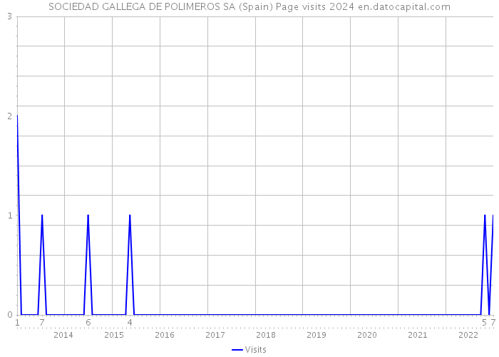 SOCIEDAD GALLEGA DE POLIMEROS SA (Spain) Page visits 2024 
