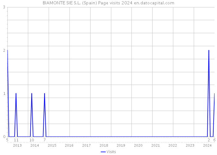 BIAMONTE SIE S.L. (Spain) Page visits 2024 