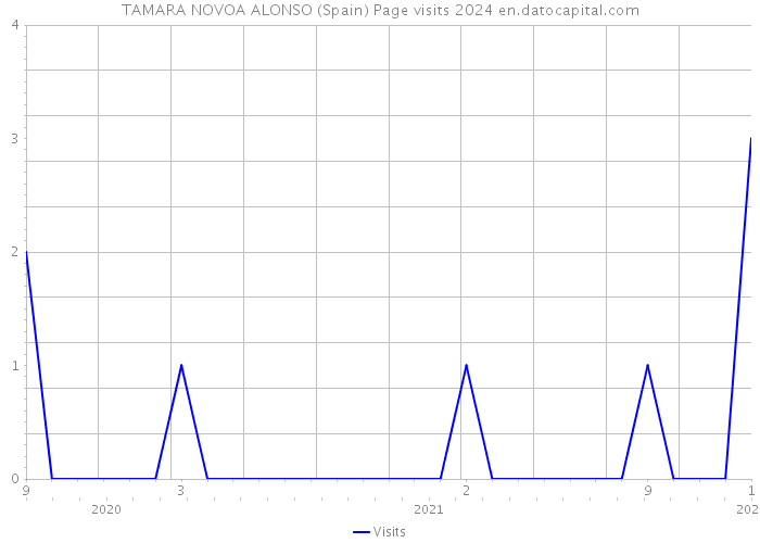 TAMARA NOVOA ALONSO (Spain) Page visits 2024 