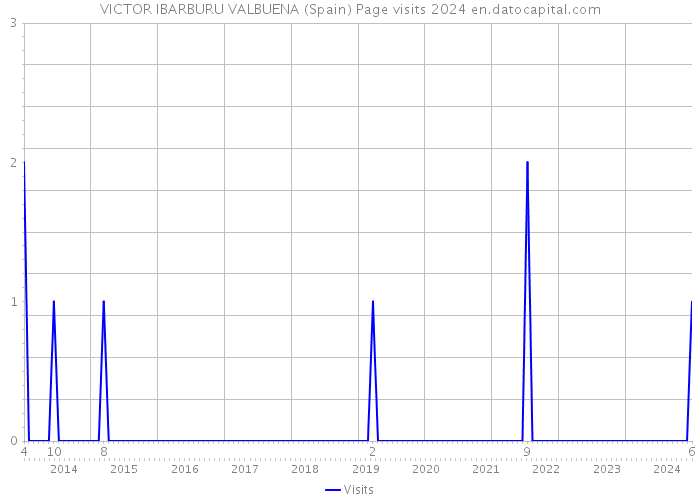 VICTOR IBARBURU VALBUENA (Spain) Page visits 2024 