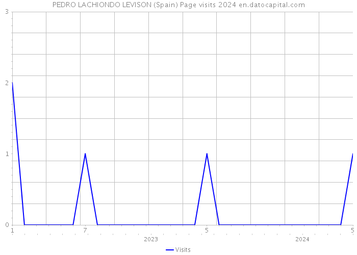 PEDRO LACHIONDO LEVISON (Spain) Page visits 2024 