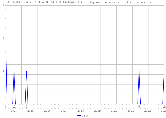 INFORMATICA Y CONTABILIDAD DE LA MANCHA S.L. (Spain) Page visits 2024 