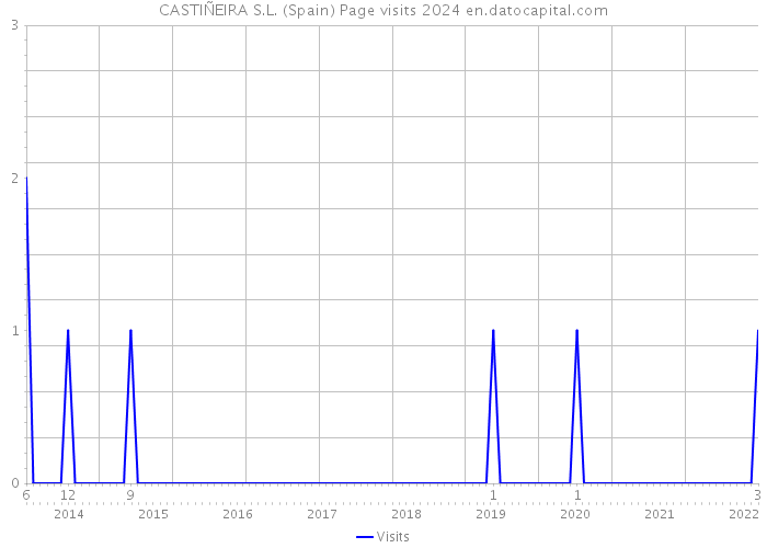 CASTIÑEIRA S.L. (Spain) Page visits 2024 