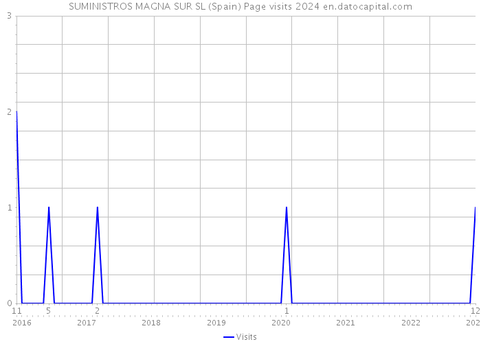 SUMINISTROS MAGNA SUR SL (Spain) Page visits 2024 