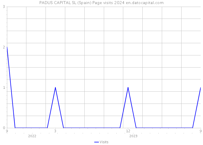 PADUS CAPITAL SL (Spain) Page visits 2024 