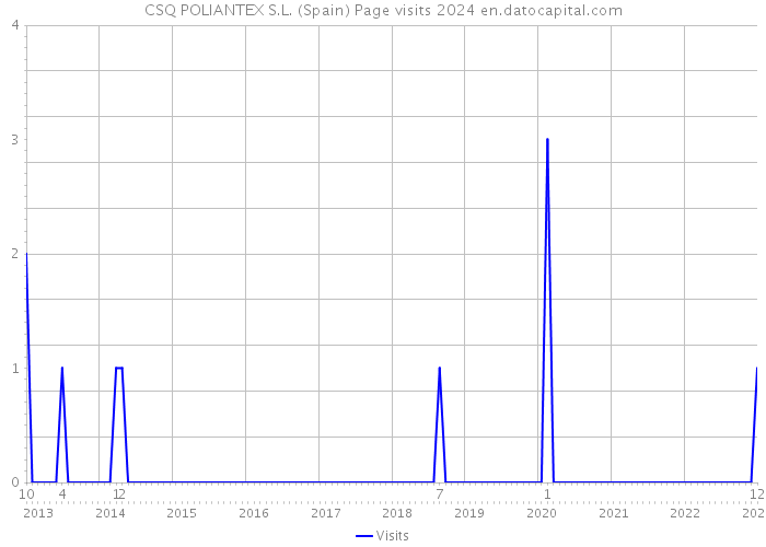 CSQ POLIANTEX S.L. (Spain) Page visits 2024 