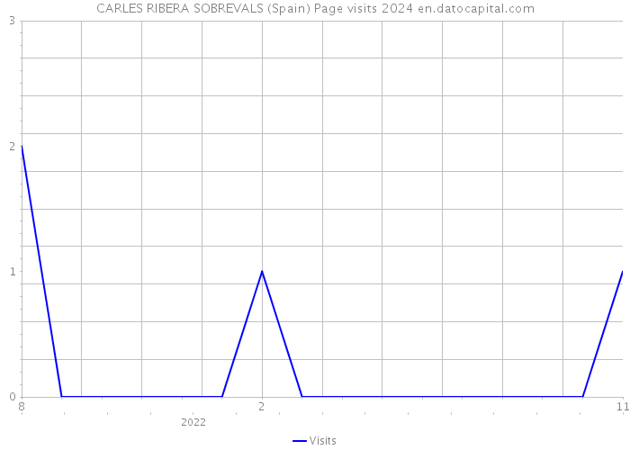 CARLES RIBERA SOBREVALS (Spain) Page visits 2024 
