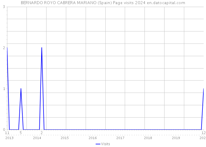 BERNARDO ROYO CABRERA MARIANO (Spain) Page visits 2024 