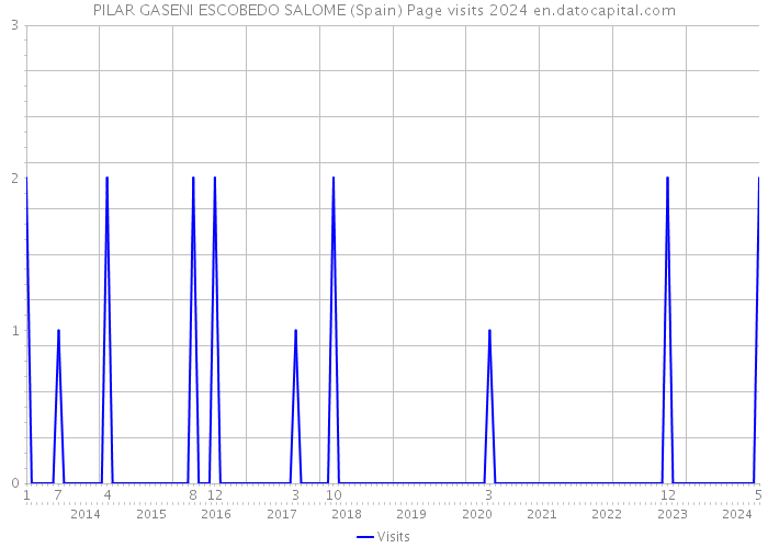 PILAR GASENI ESCOBEDO SALOME (Spain) Page visits 2024 