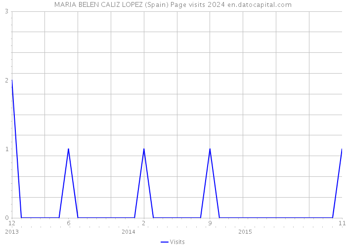 MARIA BELEN CALIZ LOPEZ (Spain) Page visits 2024 