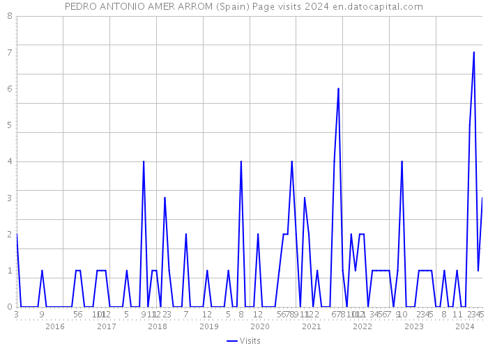 PEDRO ANTONIO AMER ARROM (Spain) Page visits 2024 