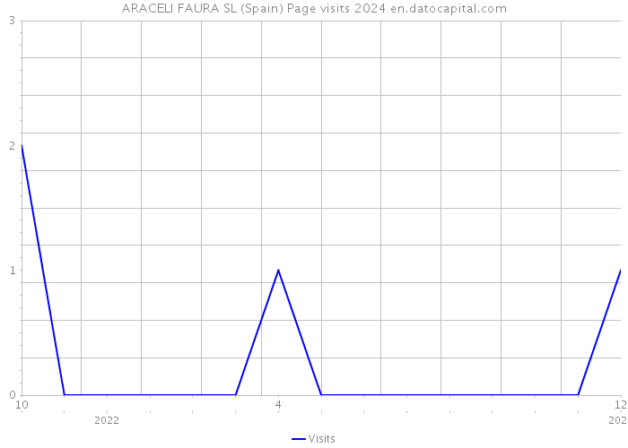 ARACELI FAURA SL (Spain) Page visits 2024 