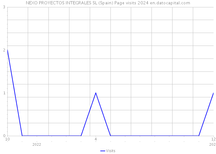 NEXO PROYECTOS INTEGRALES SL (Spain) Page visits 2024 