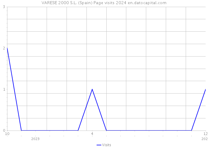 VARESE 2000 S.L. (Spain) Page visits 2024 