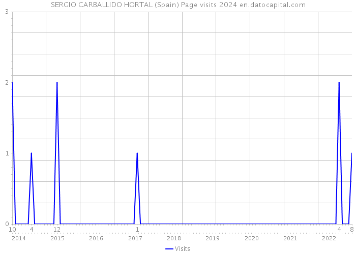 SERGIO CARBALLIDO HORTAL (Spain) Page visits 2024 