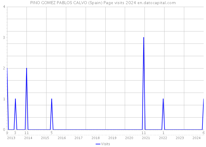 PINO GOMEZ PABLOS CALVO (Spain) Page visits 2024 