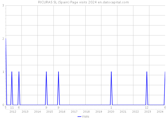 RICURAS SL (Spain) Page visits 2024 