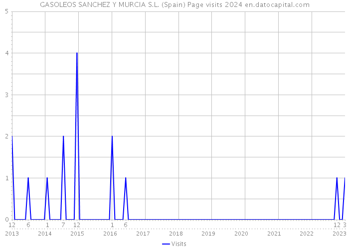 GASOLEOS SANCHEZ Y MURCIA S.L. (Spain) Page visits 2024 