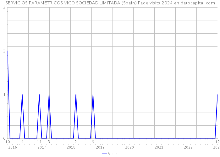 SERVICIOS PARAMETRICOS VIGO SOCIEDAD LIMITADA (Spain) Page visits 2024 