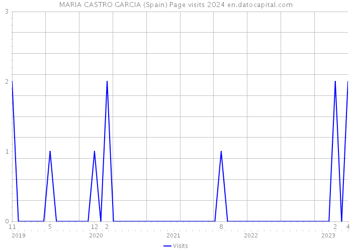 MARIA CASTRO GARCIA (Spain) Page visits 2024 