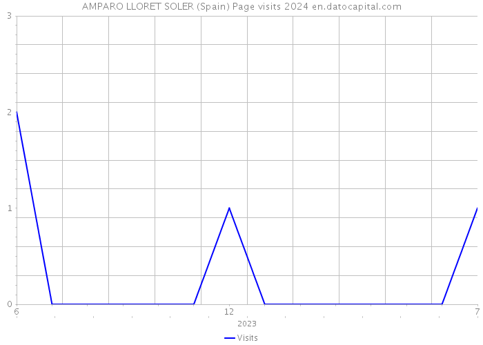 AMPARO LLORET SOLER (Spain) Page visits 2024 