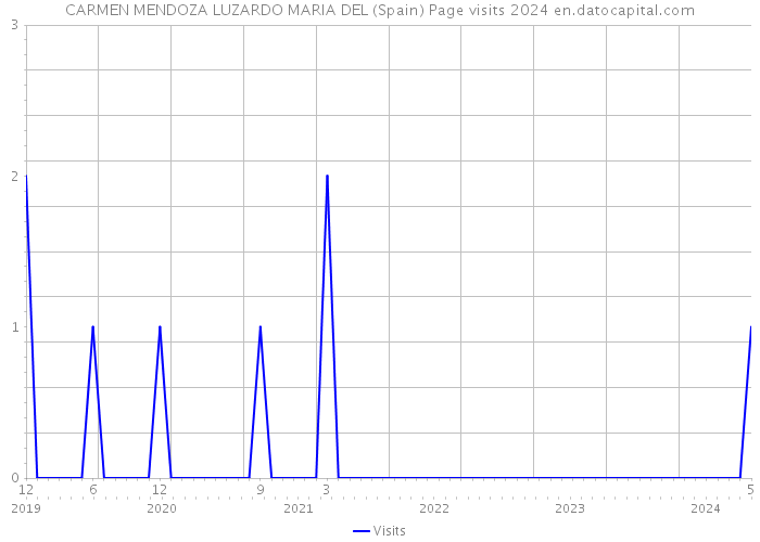 CARMEN MENDOZA LUZARDO MARIA DEL (Spain) Page visits 2024 