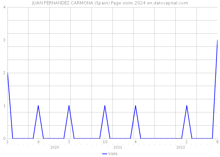 JUAN FERNANDEZ CARMONA (Spain) Page visits 2024 