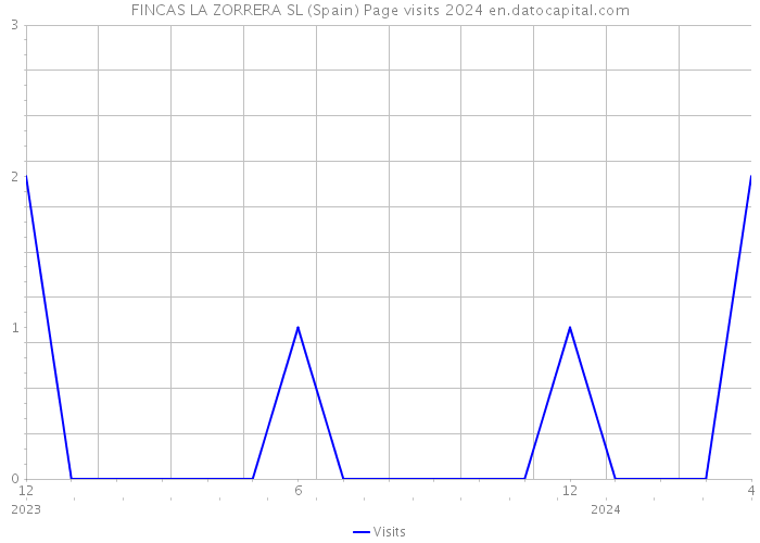 FINCAS LA ZORRERA SL (Spain) Page visits 2024 