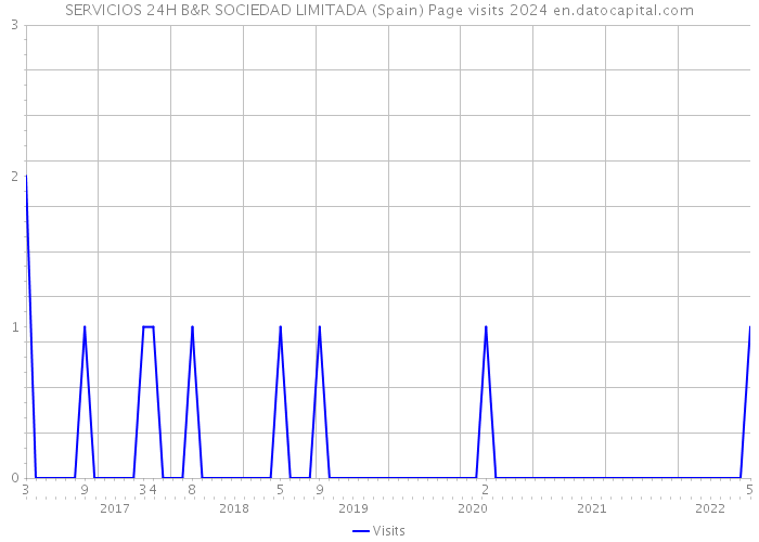 SERVICIOS 24H B&R SOCIEDAD LIMITADA (Spain) Page visits 2024 