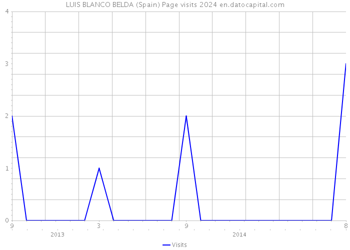 LUIS BLANCO BELDA (Spain) Page visits 2024 