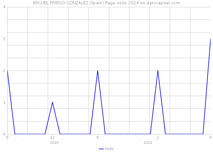 MIGUEL PRIEGO GONZALEZ (Spain) Page visits 2024 