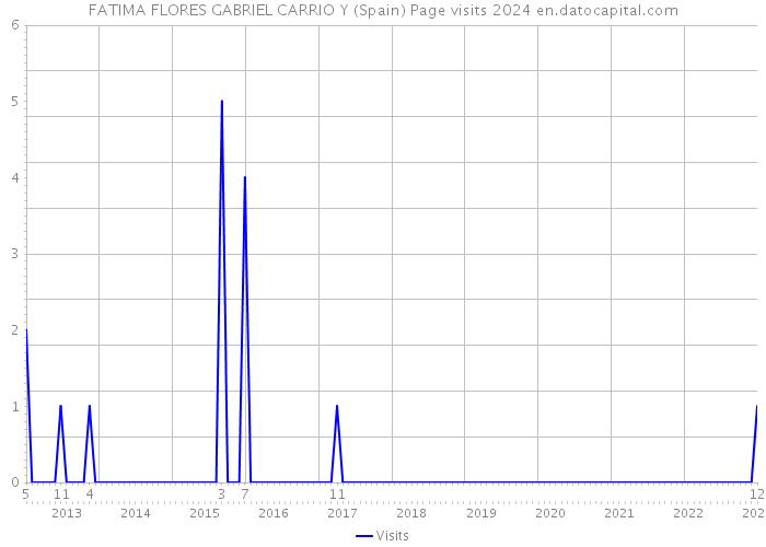 FATIMA FLORES GABRIEL CARRIO Y (Spain) Page visits 2024 