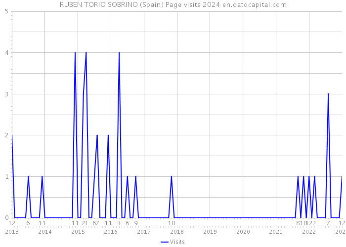 RUBEN TORIO SOBRINO (Spain) Page visits 2024 