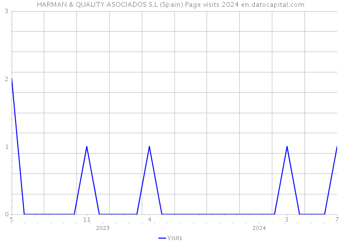 HARMAN & QUALITY ASOCIADOS S.L (Spain) Page visits 2024 