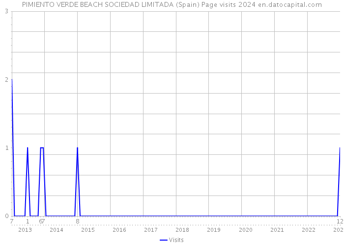 PIMIENTO VERDE BEACH SOCIEDAD LIMITADA (Spain) Page visits 2024 