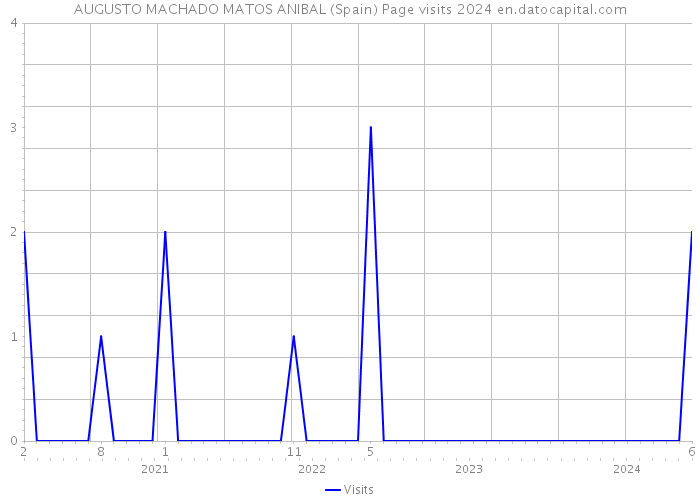 AUGUSTO MACHADO MATOS ANIBAL (Spain) Page visits 2024 